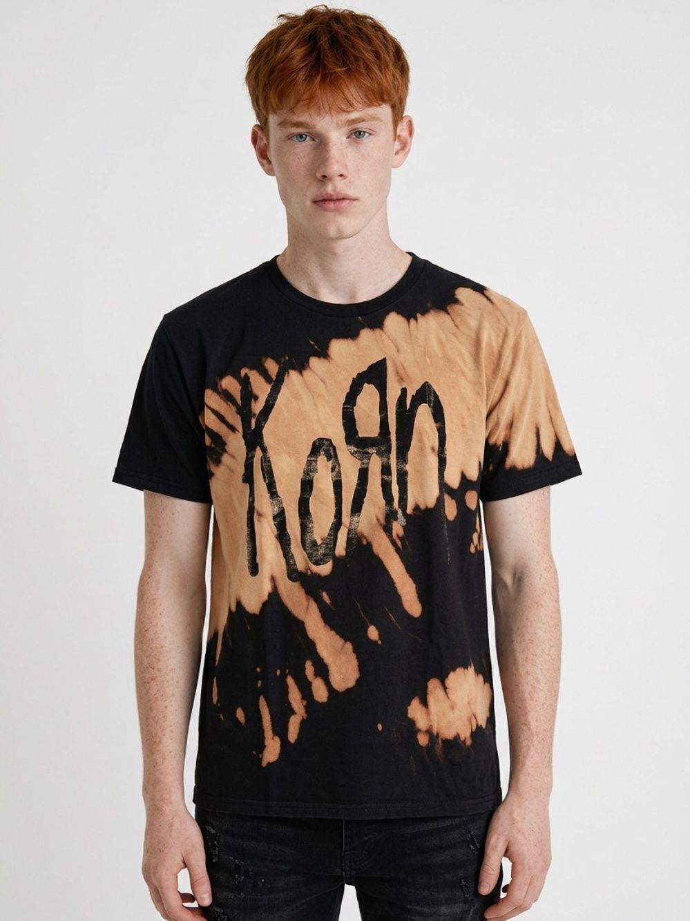 KORN | FTL 25 Custom Dyed Bleached Tee NEW IN BAG! Unisex Size Large